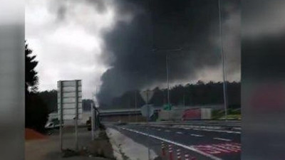 Askeri bölgedeki ormanlık alan yandı