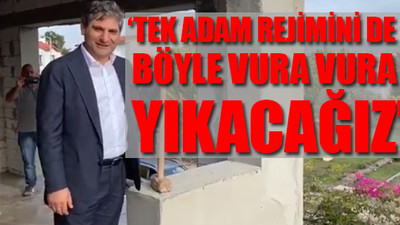 CHP'li Aykut Erdoğdu'dan örnek davranış! Eline balyozu aldı dediğini yaptı