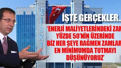 İmamoğlu'ndan su zammı açıklaması