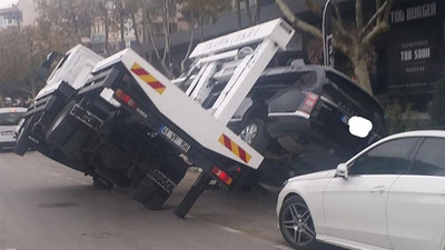 Lüks cip çekiciyi yan yatırdı!