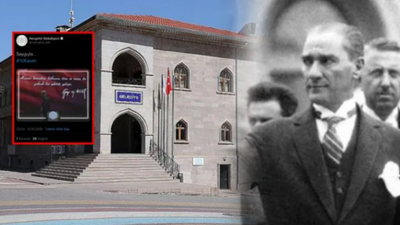 Nevşehir Belediyesi, 10 Kasım’da Atatürk yerine Erdoğan'ı paylaştı