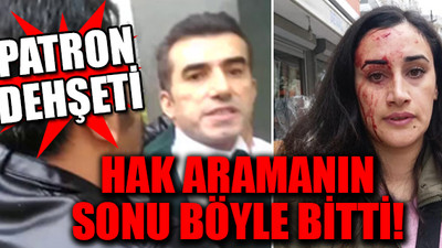 Tazminatsız işten attığı kadın işçinin başını taşla yardı!