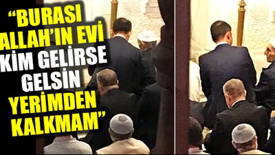 Vatandaş, camide 'ön safta' namaz kılmak isteyen Bakan Kurum'a yerini vermedi