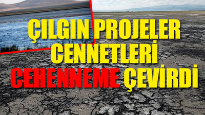 AKP 17 senede gölleri de kuruttu