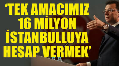 'İstanbullunun hakkını kurda, kuşa yem ettirmeyiz'