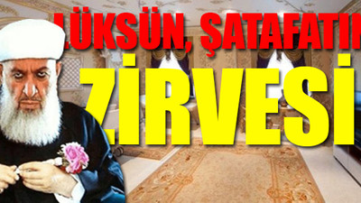 Menzil şeyhinin 'kral dairesi' gibi hastane odası