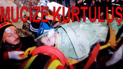 Busenur enkazdan böyle kurtarıldı