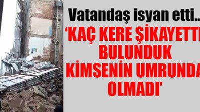 Beyoğlu Asmalımescit'te bina çöktü, facianın eşiğinden dönüldü