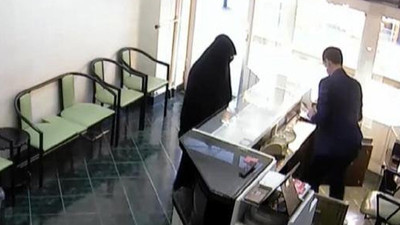 Çarşaflı soyguncuyu esnaf etkisiz hale getirdi