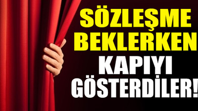 Devlet Tiyatroları’nda sarı zarf şoku