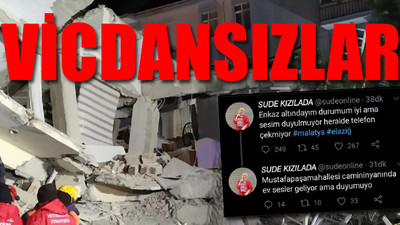 Elazığ depreminde sahte hesap skandalı