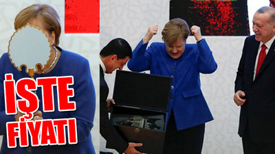 Erdoğan'dan Merkel’e sırçalı saray aynası ile miğfer hediyesi