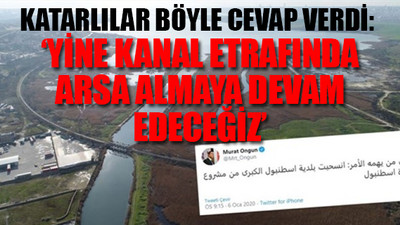 İBB'nin Arapça 'Kanal İstanbul' tweetine Katar’dan yanıt