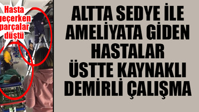 İstanbul'da devlet hastanesinde skandal görüntüler