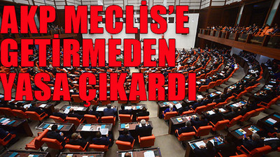 Meclis'i hiçe sayan adım