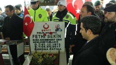 Şehit polis Fethi Sekin kabri başında anıldı