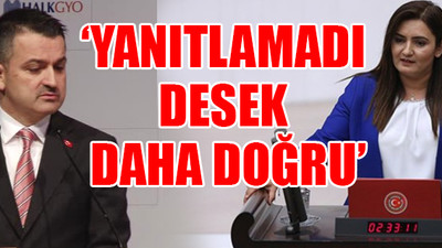 Tarım Bakanı'ndan kaçamak sorular!