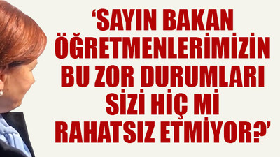 Bir öğretmen Meral Akşener'den böyle yardım istedi