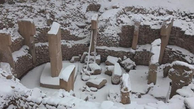 Göbeklitepe kar altında kaldı
