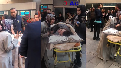 SAĞLIKTA YENİ TÜRKİYE: Hastaneye alınmayan hastasının yakınları sinir krizi geçirdi