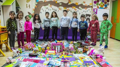 Kartal Belediyesi kreş öğrencilerinden köy okullarına yardım kolisi