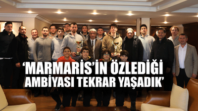 Kupaları aldılar Başkan'a gittiler