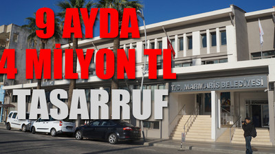 Marmaris Belediyesi'nden örnek tasarruf