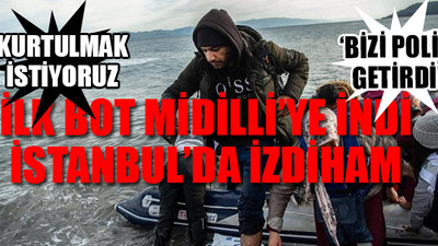 Mülteciler kaçar gibi gidiyor...