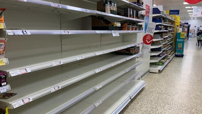 Boşalan raflar için rahatlatan açıklama