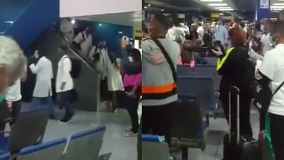 Kübalı doktorlar alkışla karşılandı