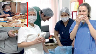 İki haftadır sağlık çalışanları için yemek yapıyor