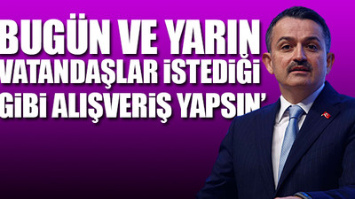 Bakanlıktan market alışverişi açıklaması