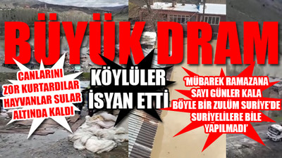 Baraj kapakları kapatıldı bir mahalle sular altında kaldı