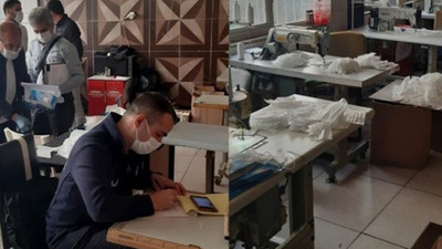 Bornova'da kaçak maske baskını