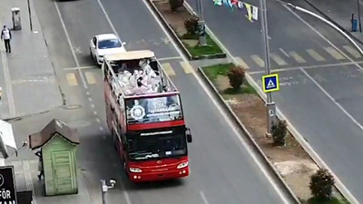 Diyarbakır Büyükşehir Belediyesi otobüs ile konser verdi