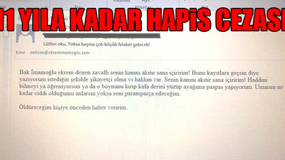 İmamoğlu'nu tehdit eden şüpheli hakkında istenilen ceza belli oldu