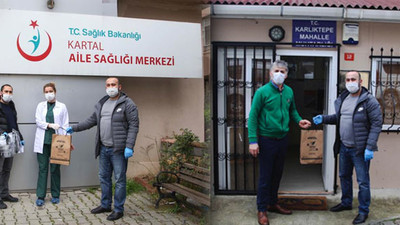 Kartal Belediyesi’nden doktor ve muhtarlara malzeme desteği