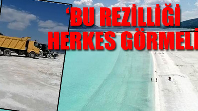 Koronavirüsü fırsat bilip 'doğallığına dokunmayacağız' denilen Salda Gölü'nde inşaat başlattılar