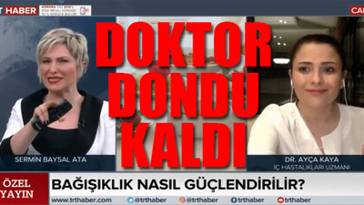 TRT spikerinden doktora 'devreleri yakan' soru