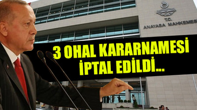 Anayasa Mahkemesi Erdoğan'a 'dur' dedi