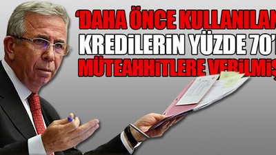 Yaşanan 'altyapı' krizinde yeni gelişme