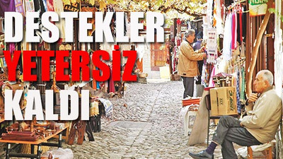 Esnaf salgına dayanamadı
