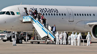 Kazakistan'dan getirilen 220 Türk vatandaşı yurda yerleştirildi