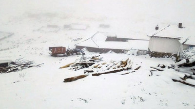 Mayıs ayının sonunda lapa lapa kar yağdı
