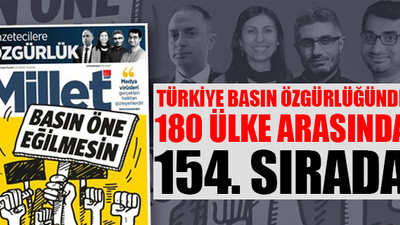 Millet Dergisi, 'basın öne eğilmesin' dedi