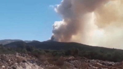 Muğla'da ormanlık alanda korkutan yangın