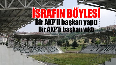 1.5 milyon liraya yapılıp bir kere kullanılan yağlı güreş tesisi yıkıldı