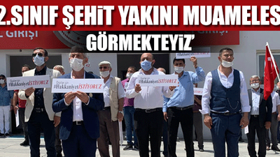 15 Temmuz gazileri bakanlık önünde eylem yaptı