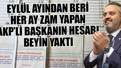 AKP'li büyükşehir belediye başkanından çok konuşulacak 'su faturası' hesabı