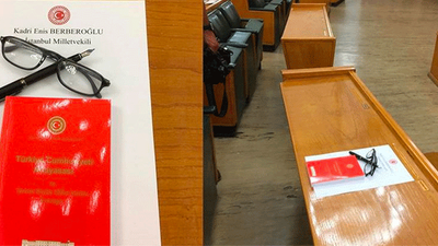 CHP’li Enis Berberoğlu’nun sırasındaki o ayrıntı gözlerden kaçmadı